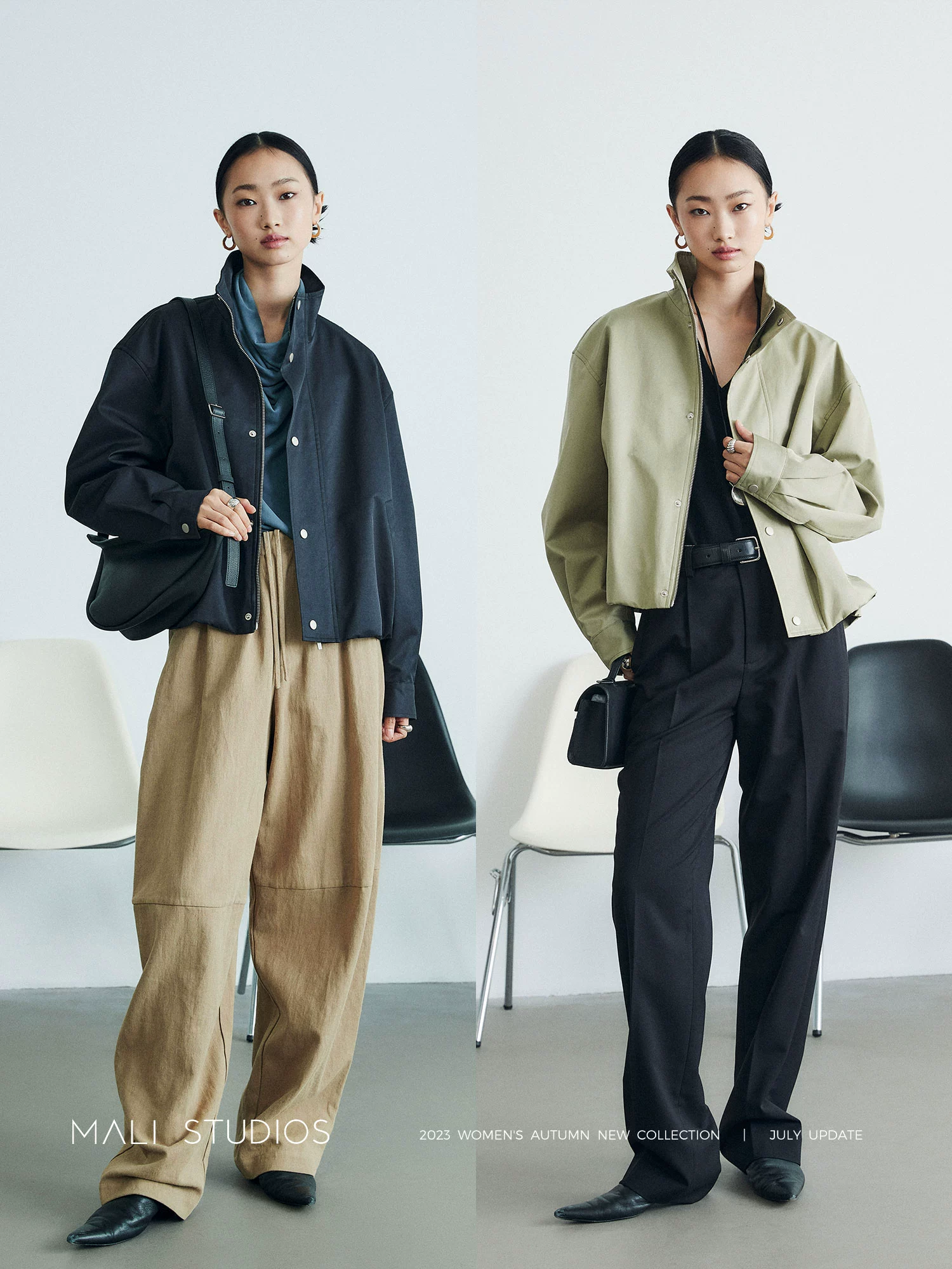 MALI|BF飒酷风_时髦百搭飞行夹克立领休闲外套 - Image 5