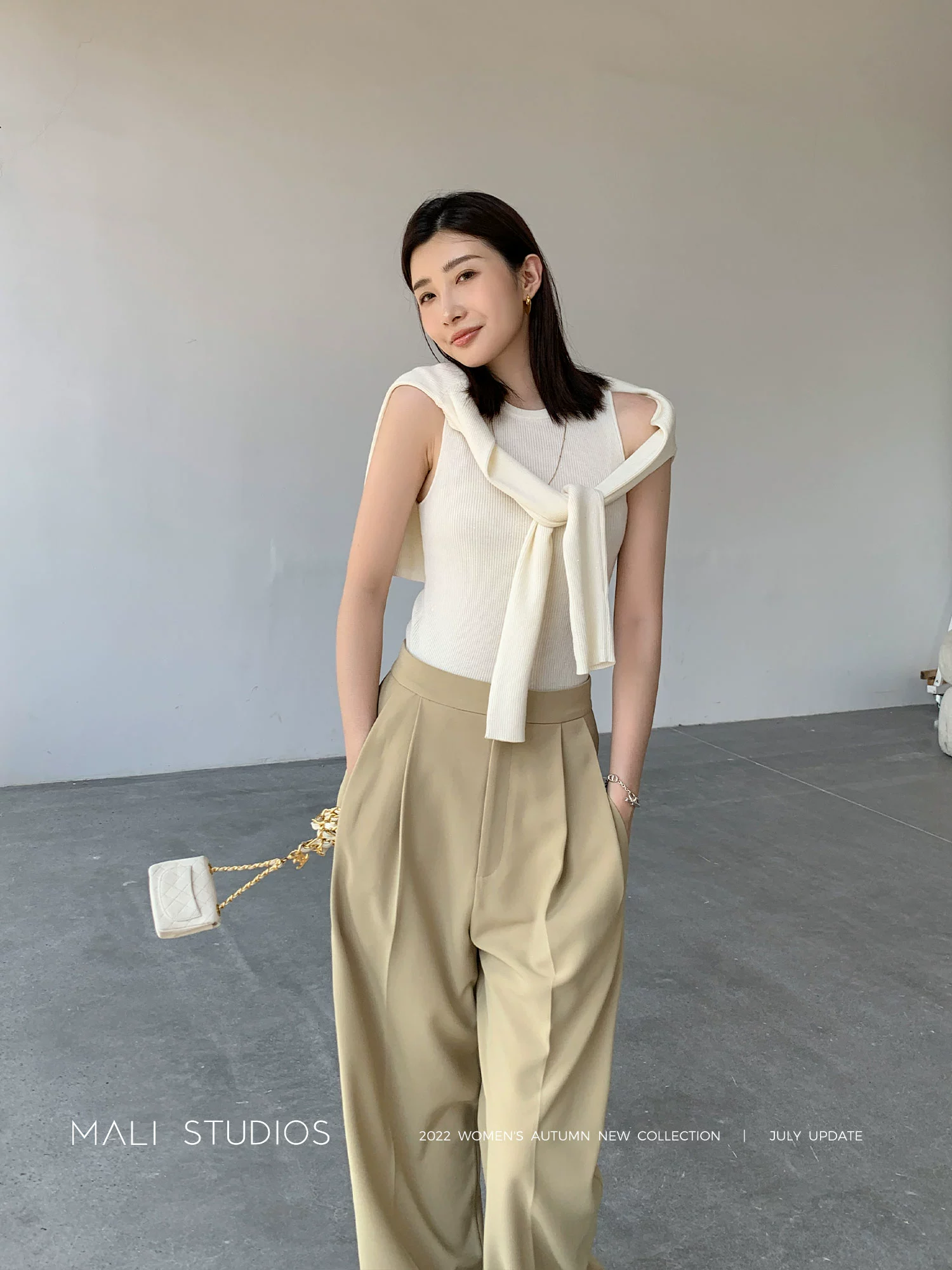 MALI INS时髦百搭|新澳60S及细羊毛定制珠片针织背心/开衫 - Image 5