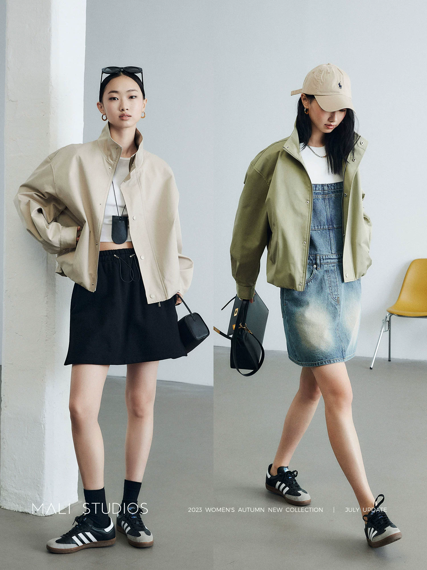 MALI|BF飒酷风_时髦百搭飞行夹克立领休闲外套 - Image 4