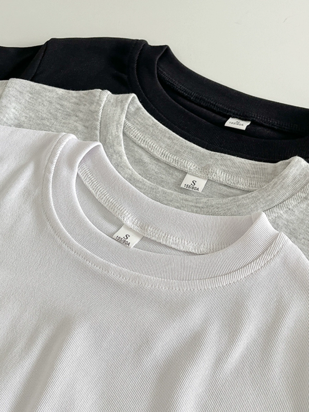 百搭纯色修身短袖套头T恤2024秋季新款韩版女装洋气简约休闲上衣 - Image 2