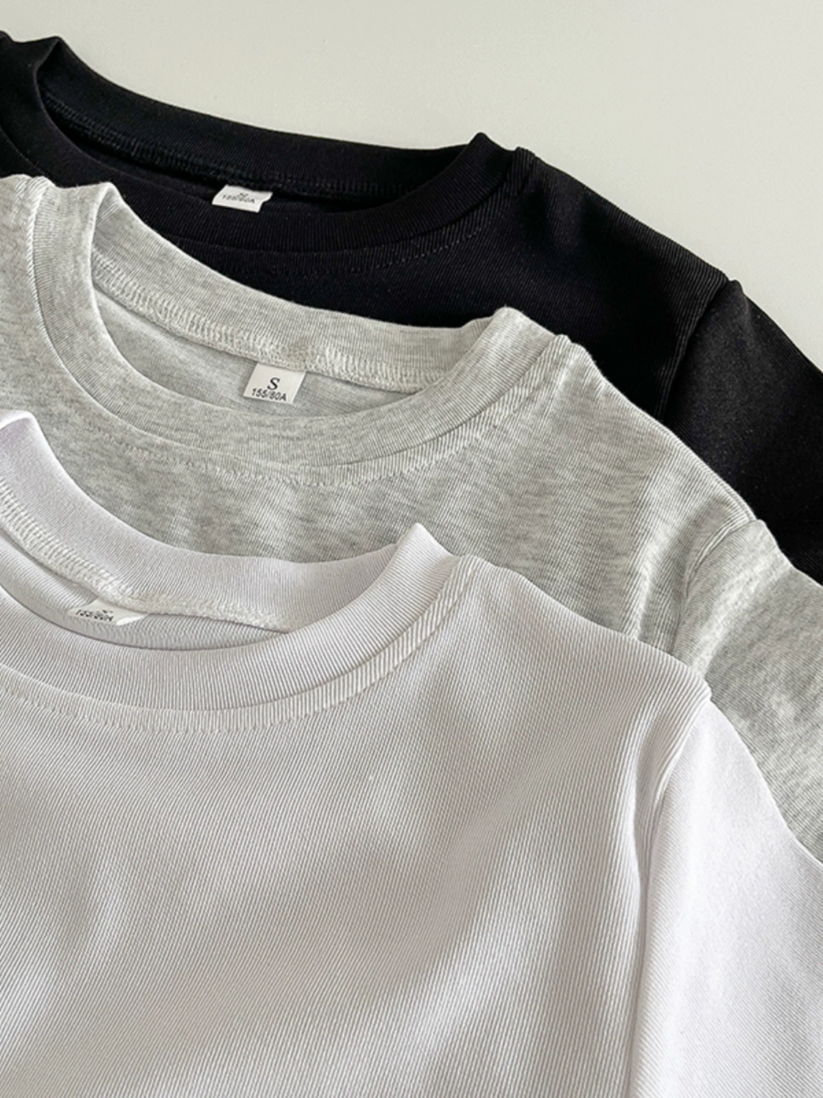 百搭纯色修身短袖套头T恤2024秋季新款韩版女装洋气简约休闲上衣 - Image 4