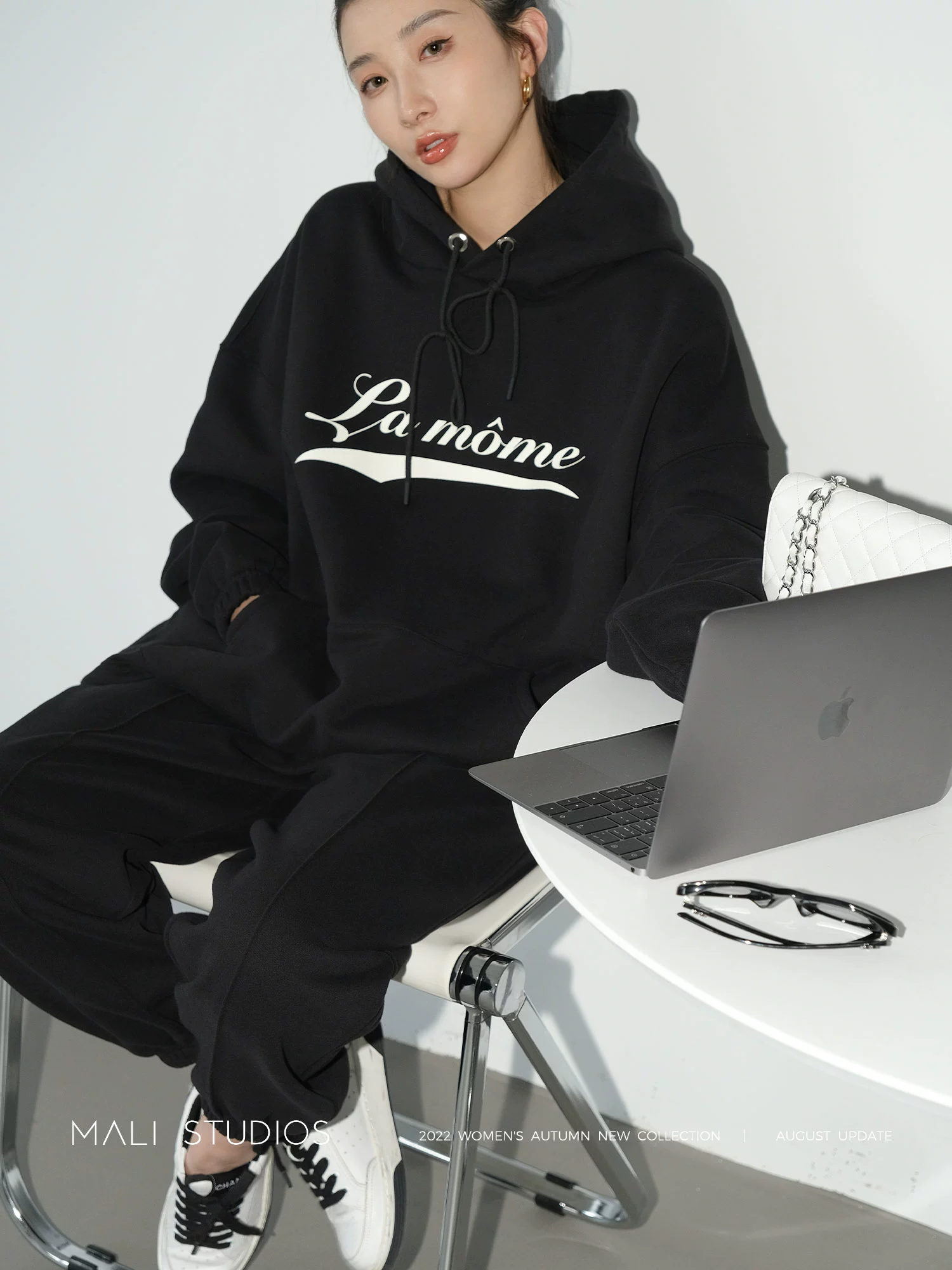 MALI|美式复古休闲私服|舒绒棉加厚连帽卫衣/短外套/束脚运动裤