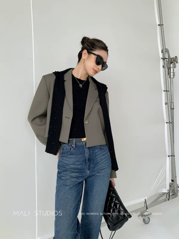 MALI INS博主爆款|秒变两米腿长截短箱型西装