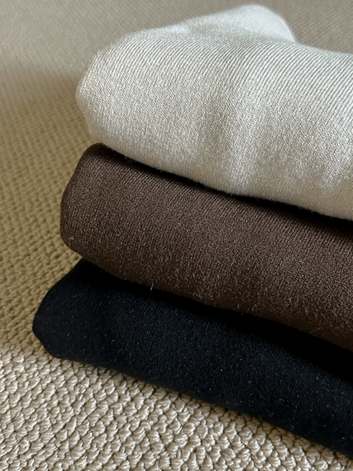 纯色半高领针织衫毛衣女装2024冬季新款韩版洋气加绒长袖打底衫潮 - Image 4