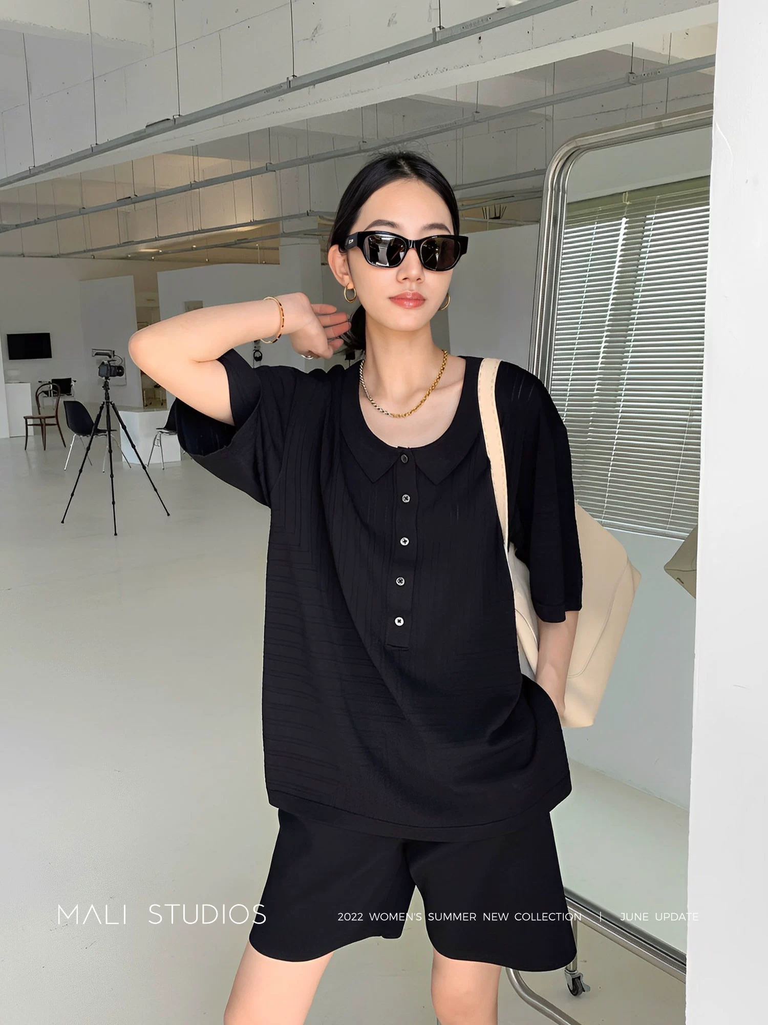 北欧风镂空|显瘦纸片人针织上衣/开衩连衣裙/冰感短裤 - Image 4