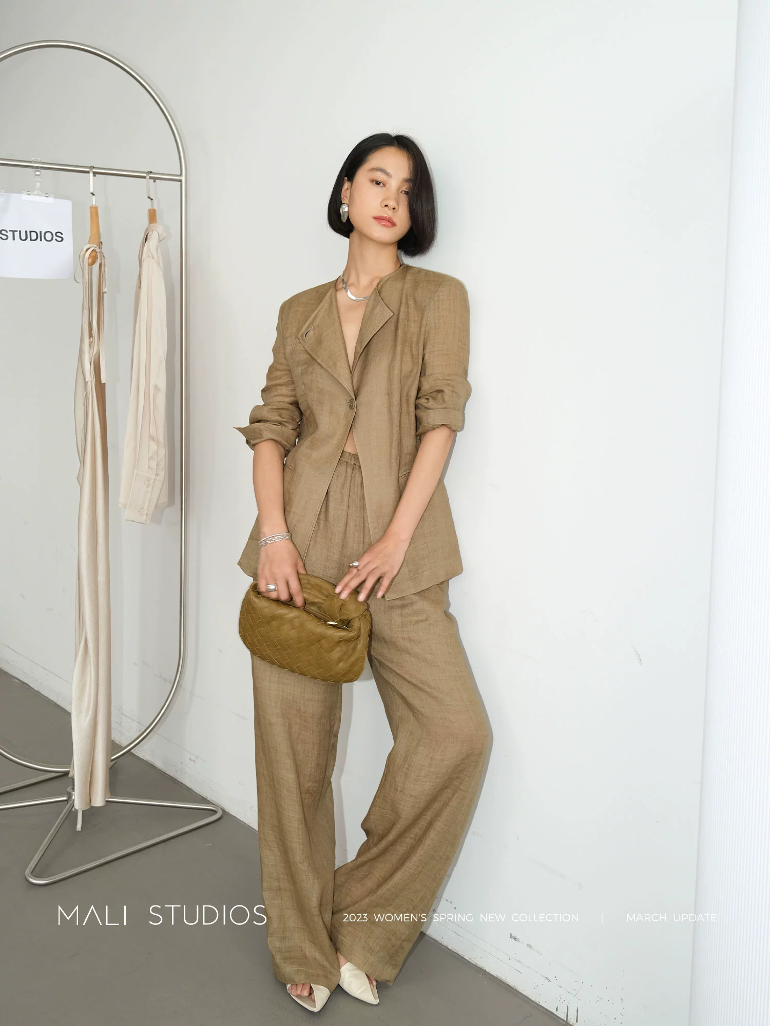 MALI|自然空气感苎麻_超薄透气防晒西装外套/休闲长裤套装 - Image 2