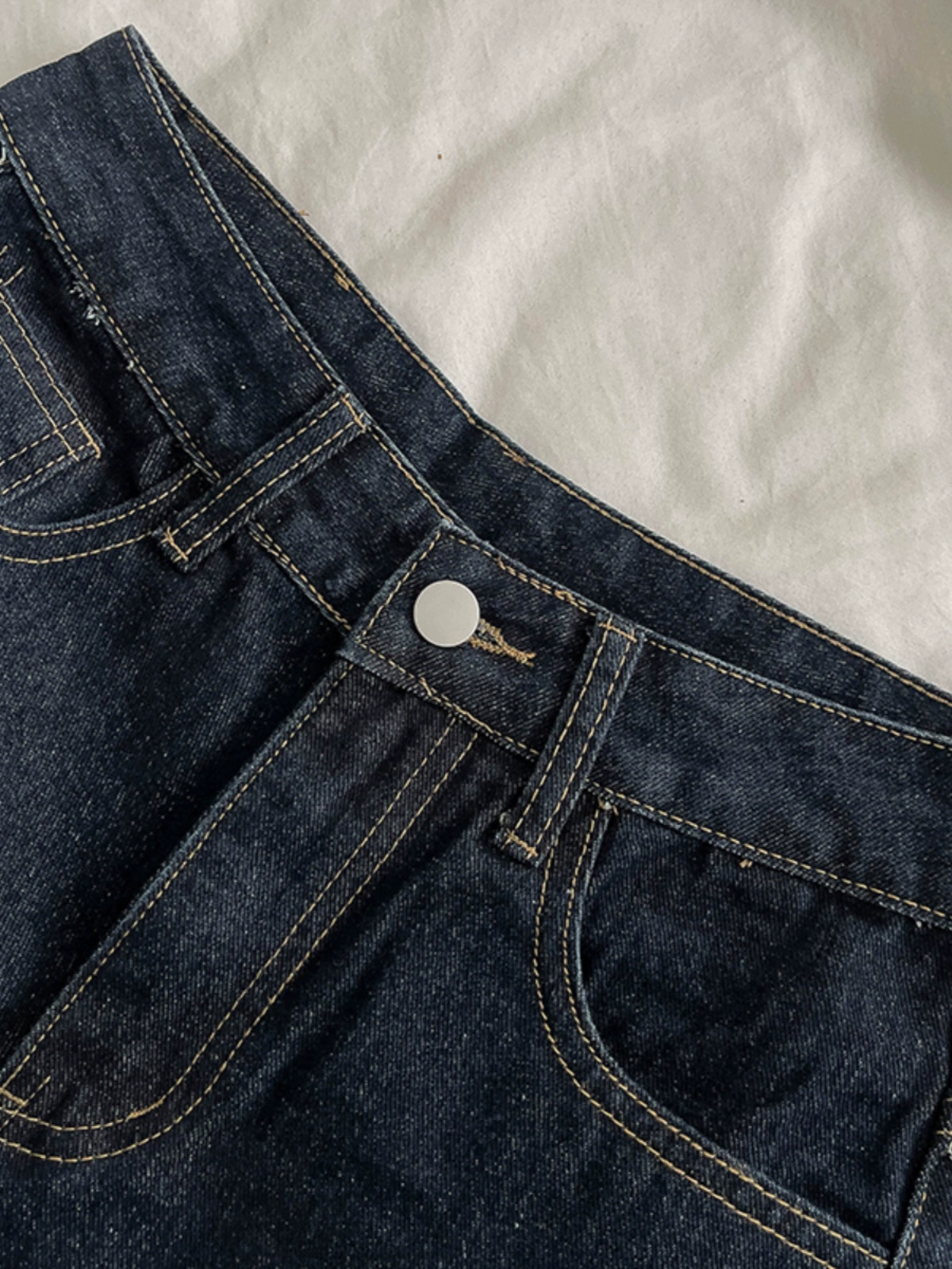 蓝牛仔裤女2024年秋季新款时尚宽松高腰百搭显瘦阔腿裤拖地长裤子 - Image 3