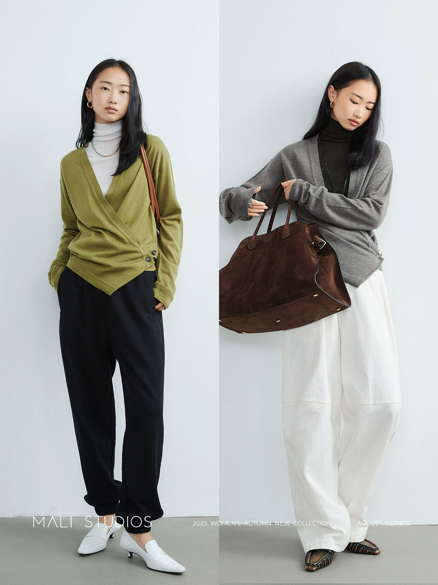 MALI|德国Biella極细羊毛_Nway解构不对称造型感开衫马甲 - Image 5