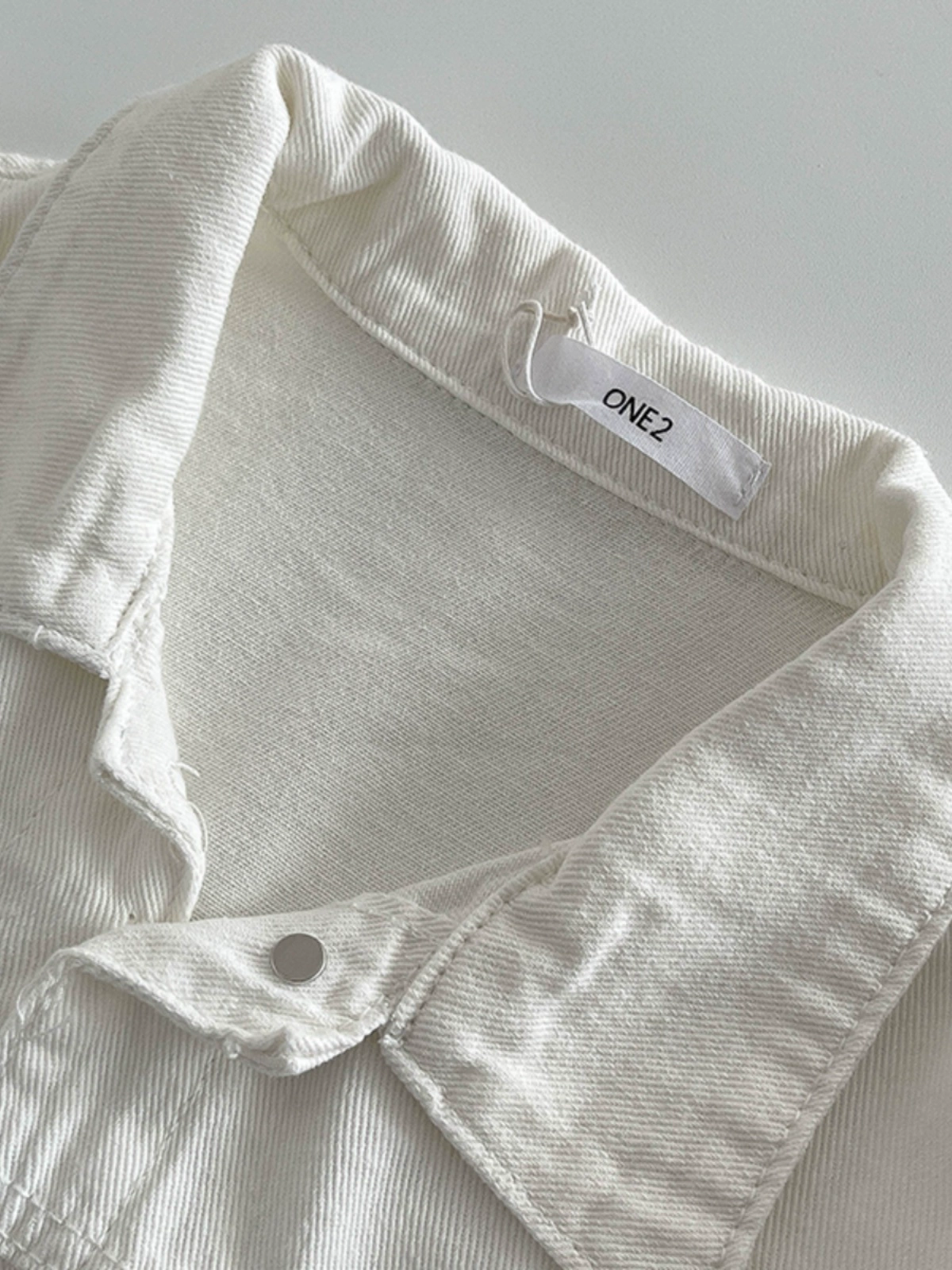 纯色气质个性百搭牛仔外套2024秋季新款韩版女装翻领宽松开衫上衣 - Image 3