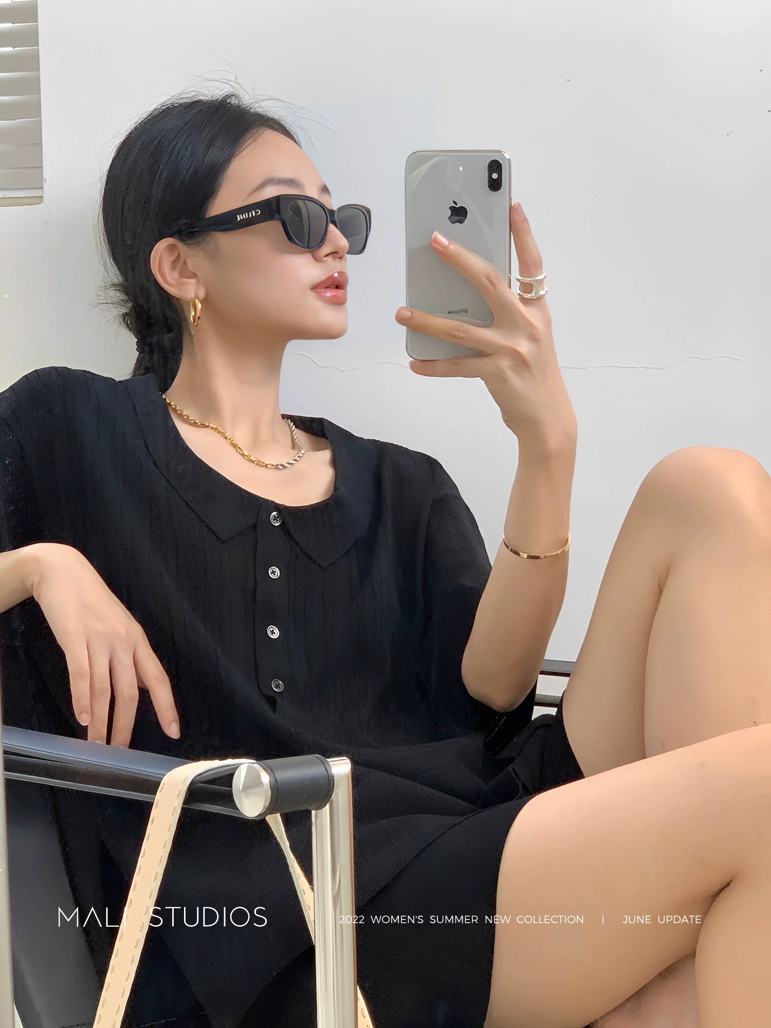 北欧风镂空|显瘦纸片人针织上衣/开衩连衣裙/冰感短裤 - Image 5