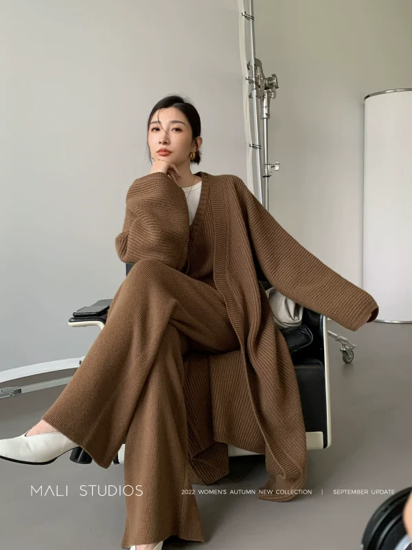 MALI｜慵懒风高级时髦｜牦牛绒羊毛/羊毛混纺针织三件套