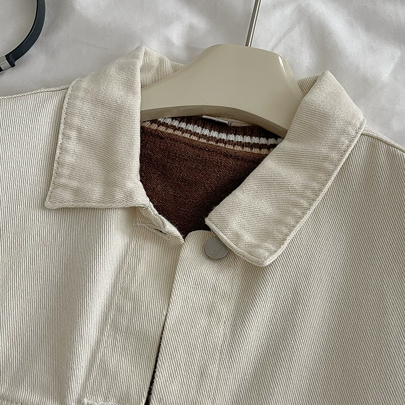 复古绣花牛仔外套女2024年春秋新款女装宽松港味百搭减龄长袖上衣 - Image 2