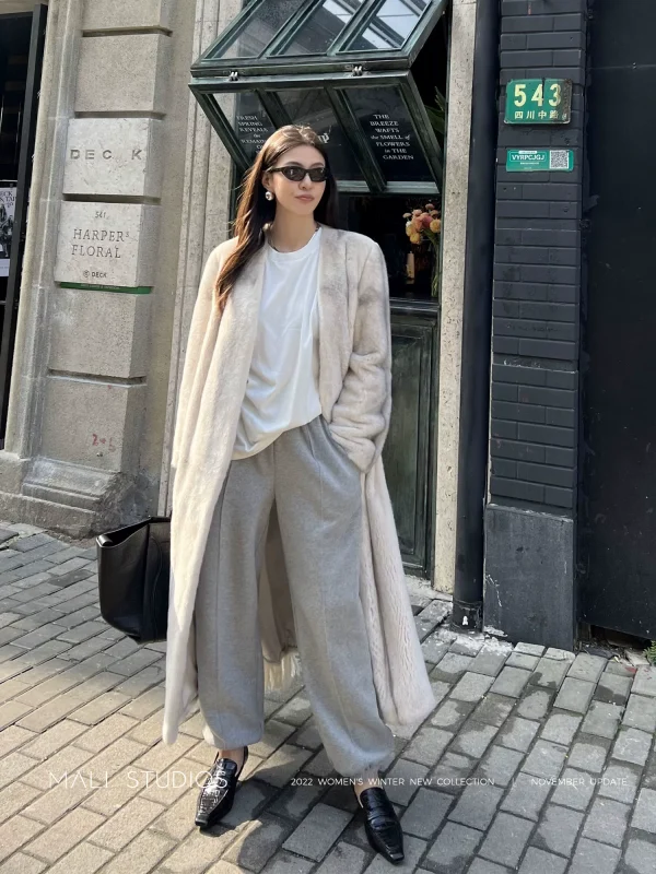 MALI|私服R0W秀款哥本哈根皮草拍卖行紫标天鹅绒中长&长款十字貂