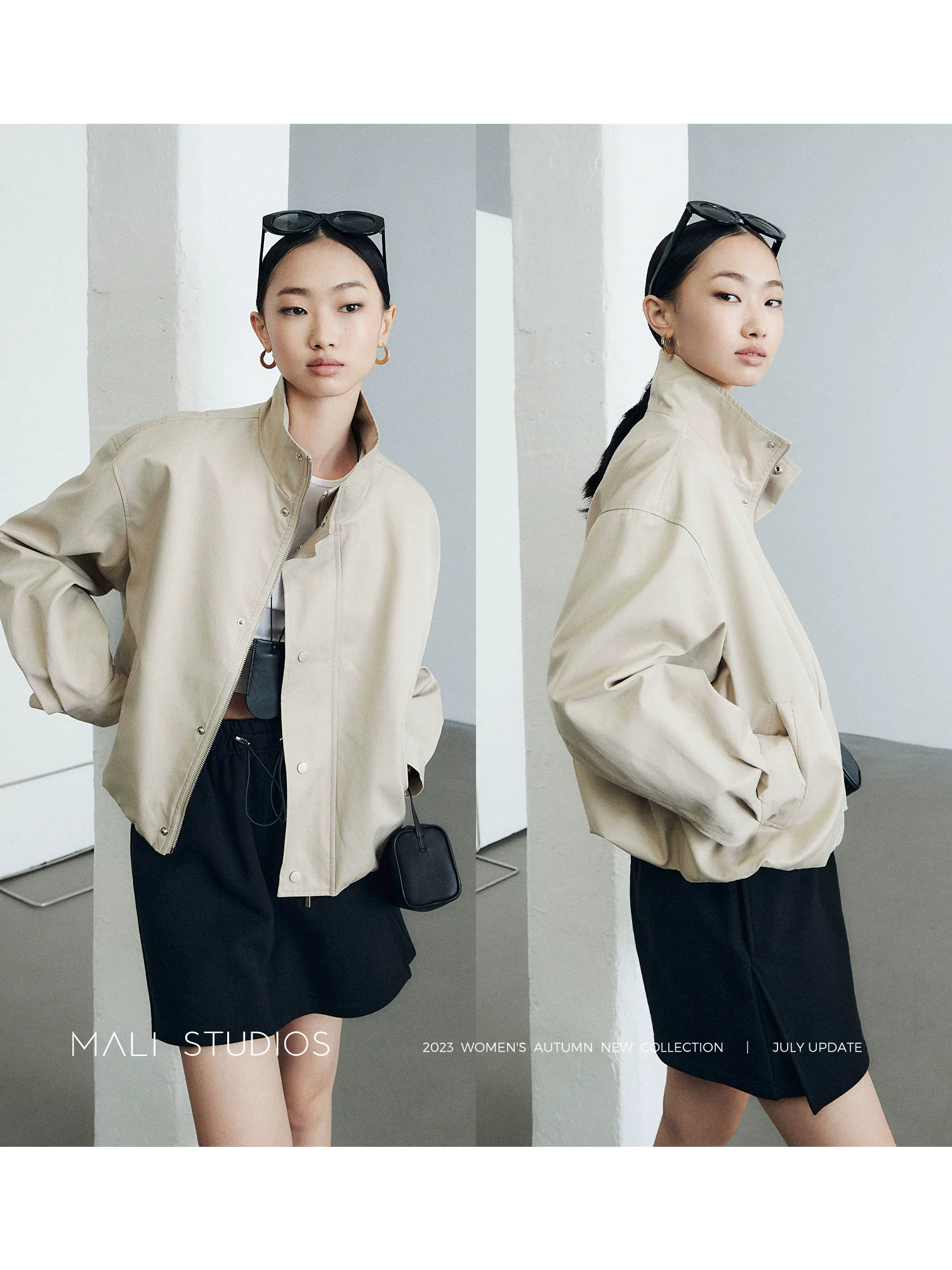 MALI|BF飒酷风_时髦百搭飞行夹克立领休闲外套 - Image 2