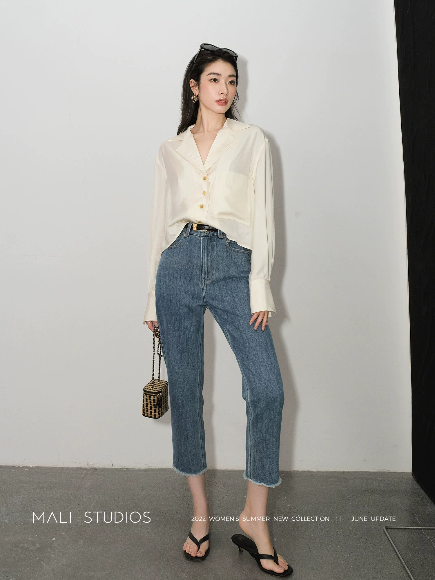 强捻双股纱|时髦百搭高质量水洗新疆长绒棉毛边七分裤 - Image 3