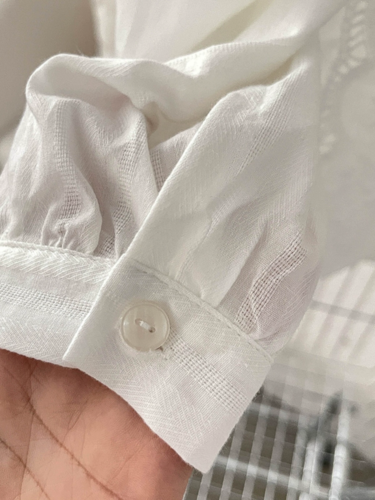 蕾丝花边百搭长袖开衫衬衫2024秋季新款韩版女装宽松显瘦百搭上衣 - Image 4