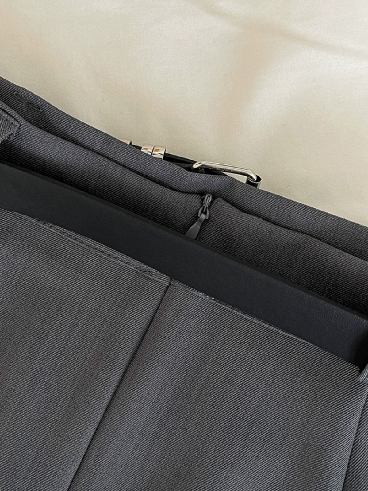 时尚气质纯色高腰半身裙2024秋季新款韩版女装腰带中长款A字裙潮 - Image 4