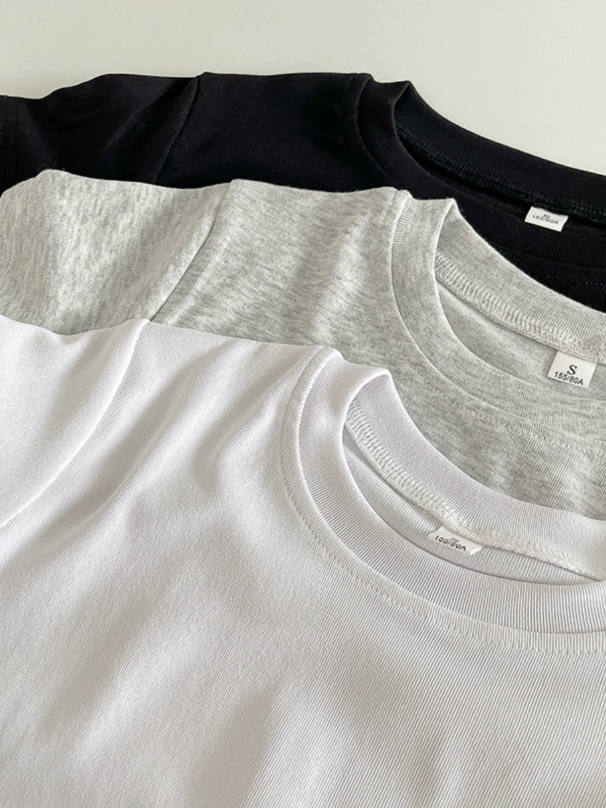 百搭纯色修身短袖套头T恤2024秋季新款韩版女装洋气简约休闲上衣 - Image 3