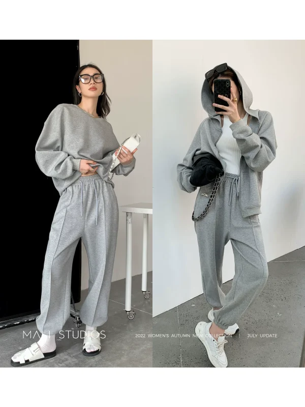 MALI 时髦必入｜ATHFLOW风连帽外套+套头卫衣+运动裤三件套