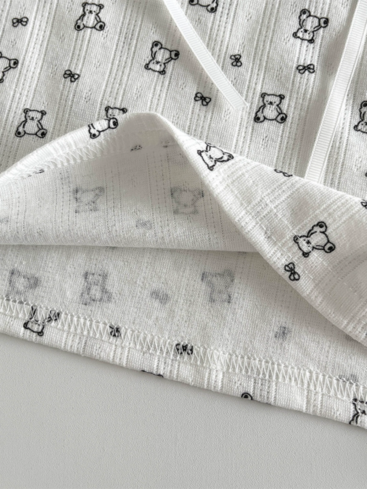 甜美蝴蝶结背心小吊带2024夏季新款女装百搭纯欲无袖印花美背上衣 - Image 4