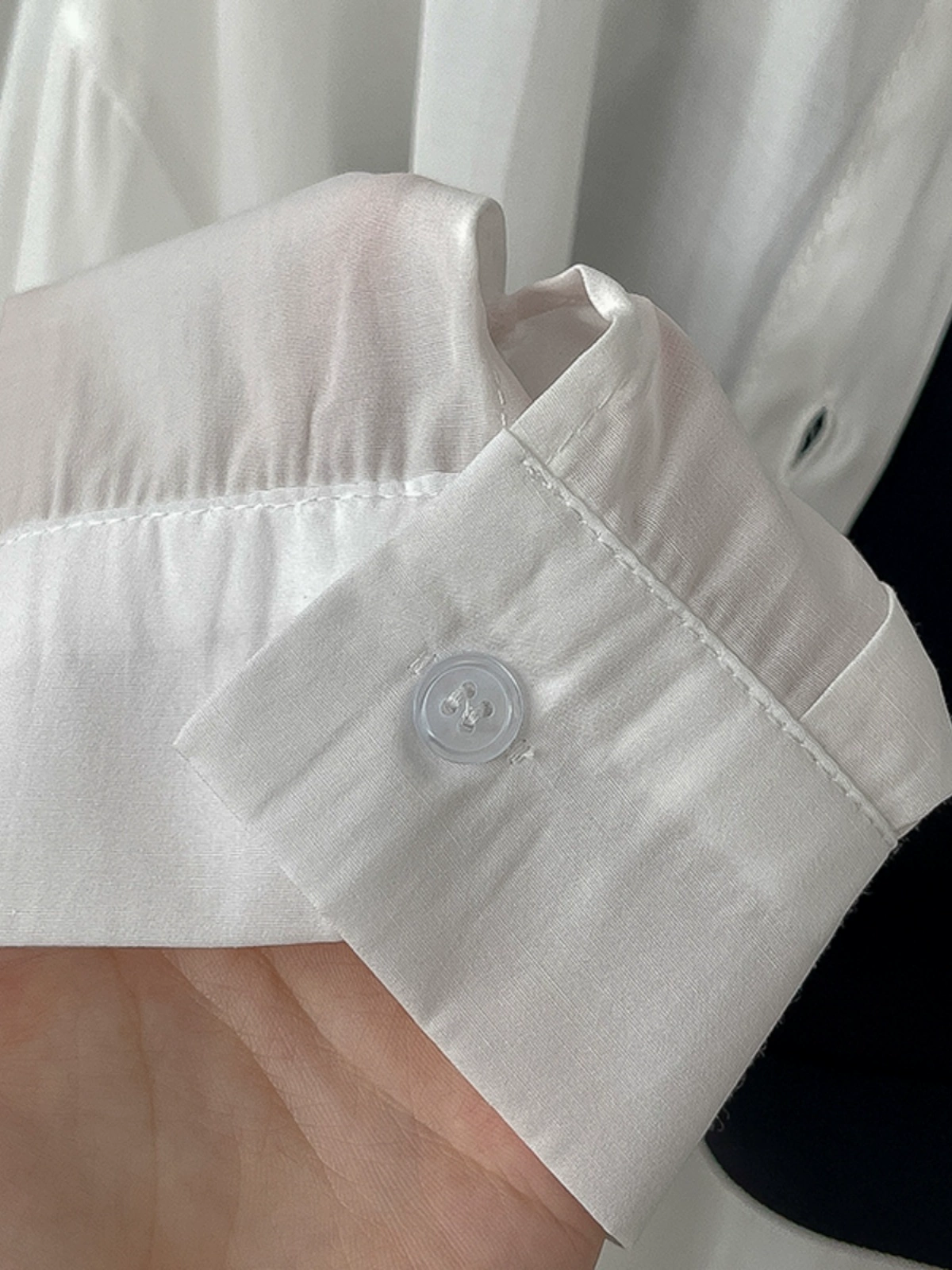 时尚纯色翻领长袖防晒衬衫2024夏季新款韩版女吊带背心垂感休闲裤 - Image 5