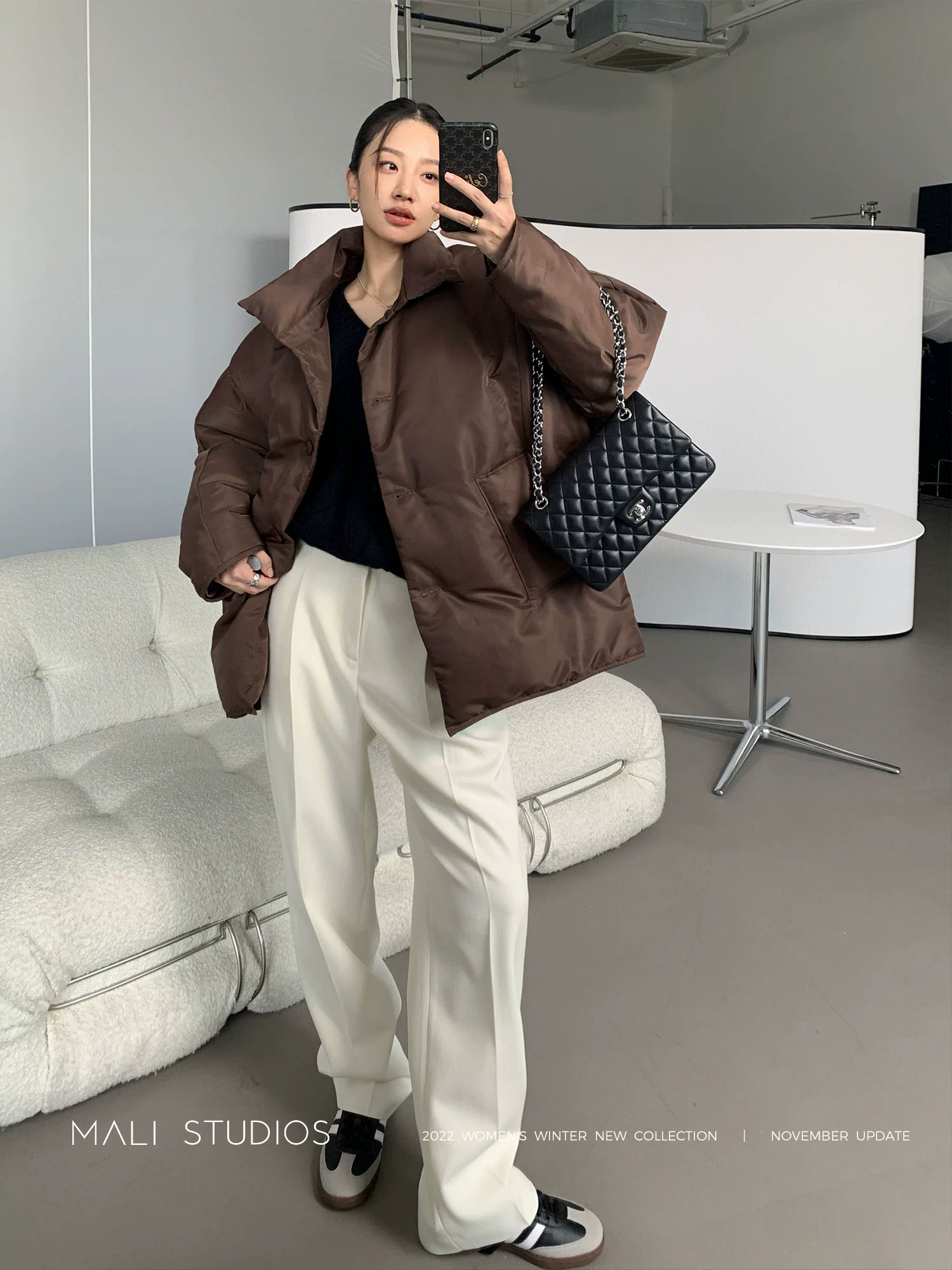 MALI|时髦JACKET_OVERSIZE蝙蝠袖大廓形羽绒服 - Image 2