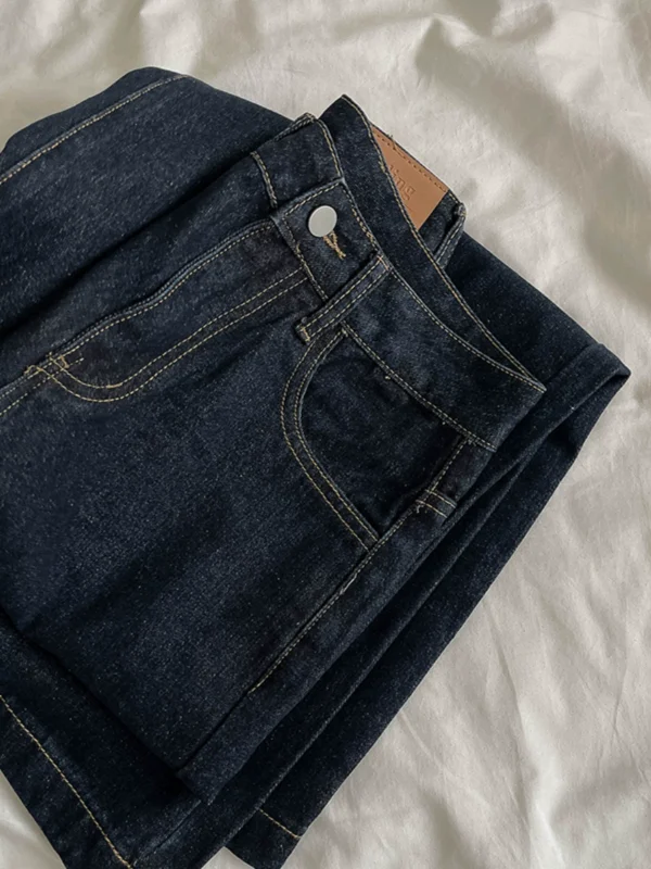 蓝牛仔裤女2024年秋季新款时尚宽松高腰百搭显瘦阔腿裤拖地长裤子