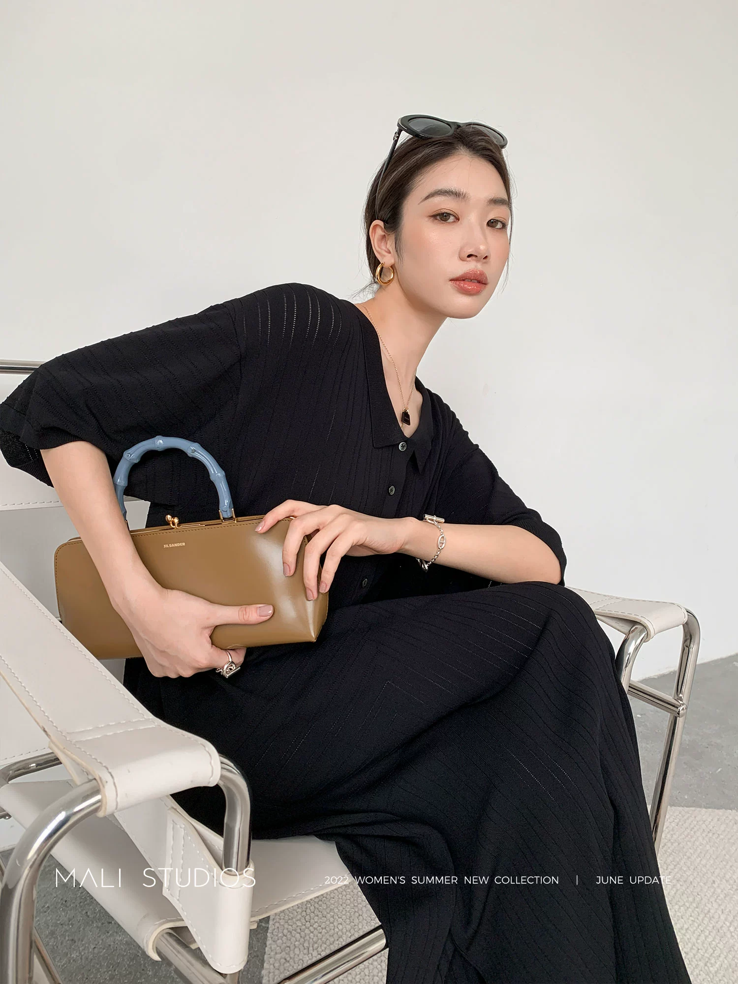 北欧风镂空|显瘦纸片人针织上衣/开衩连衣裙/冰感短裤 - Image 2