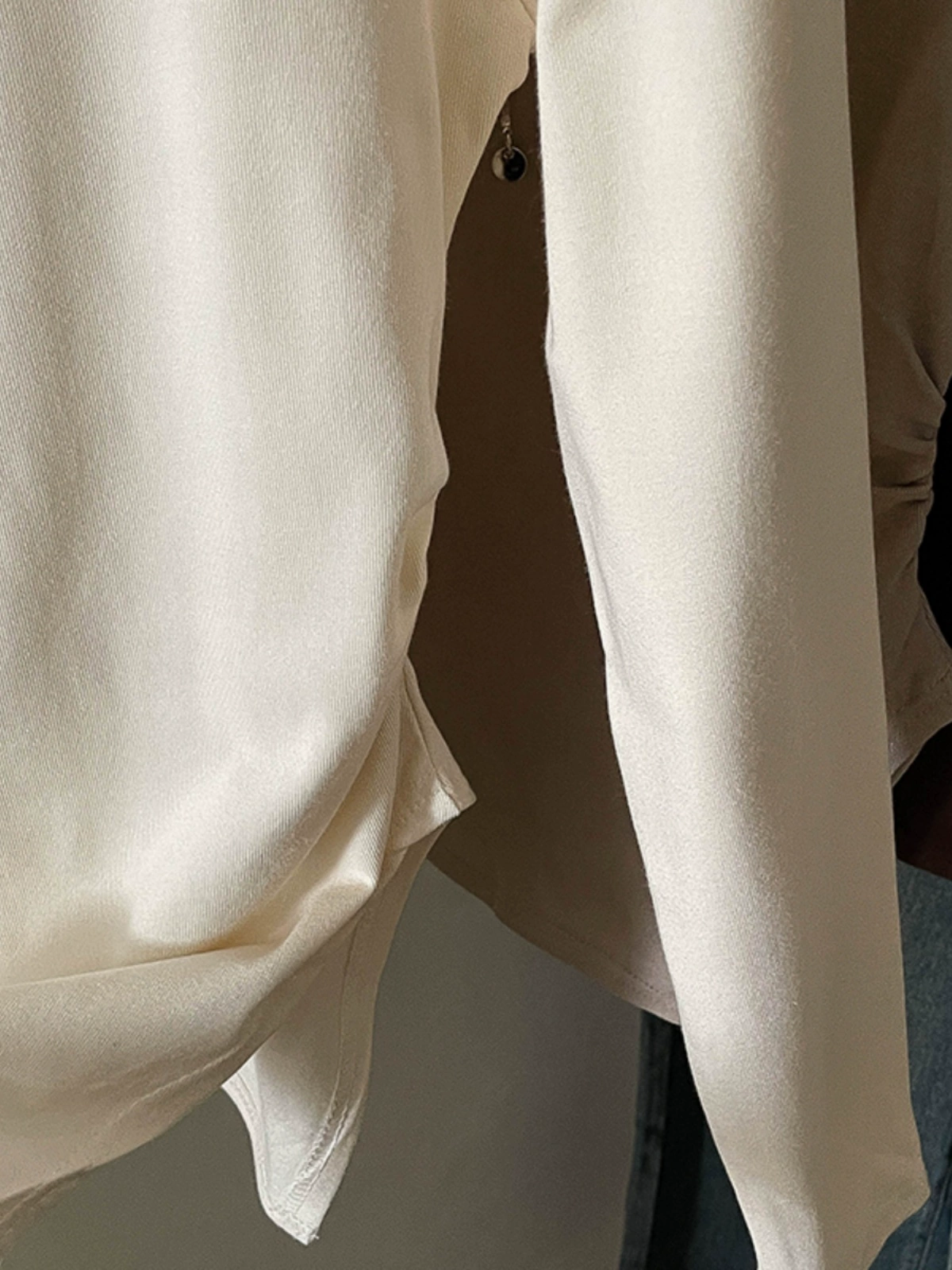 气质个性不对称链条拼接T恤2024秋季新款女装百搭套头打底衫上衣 - Image 4