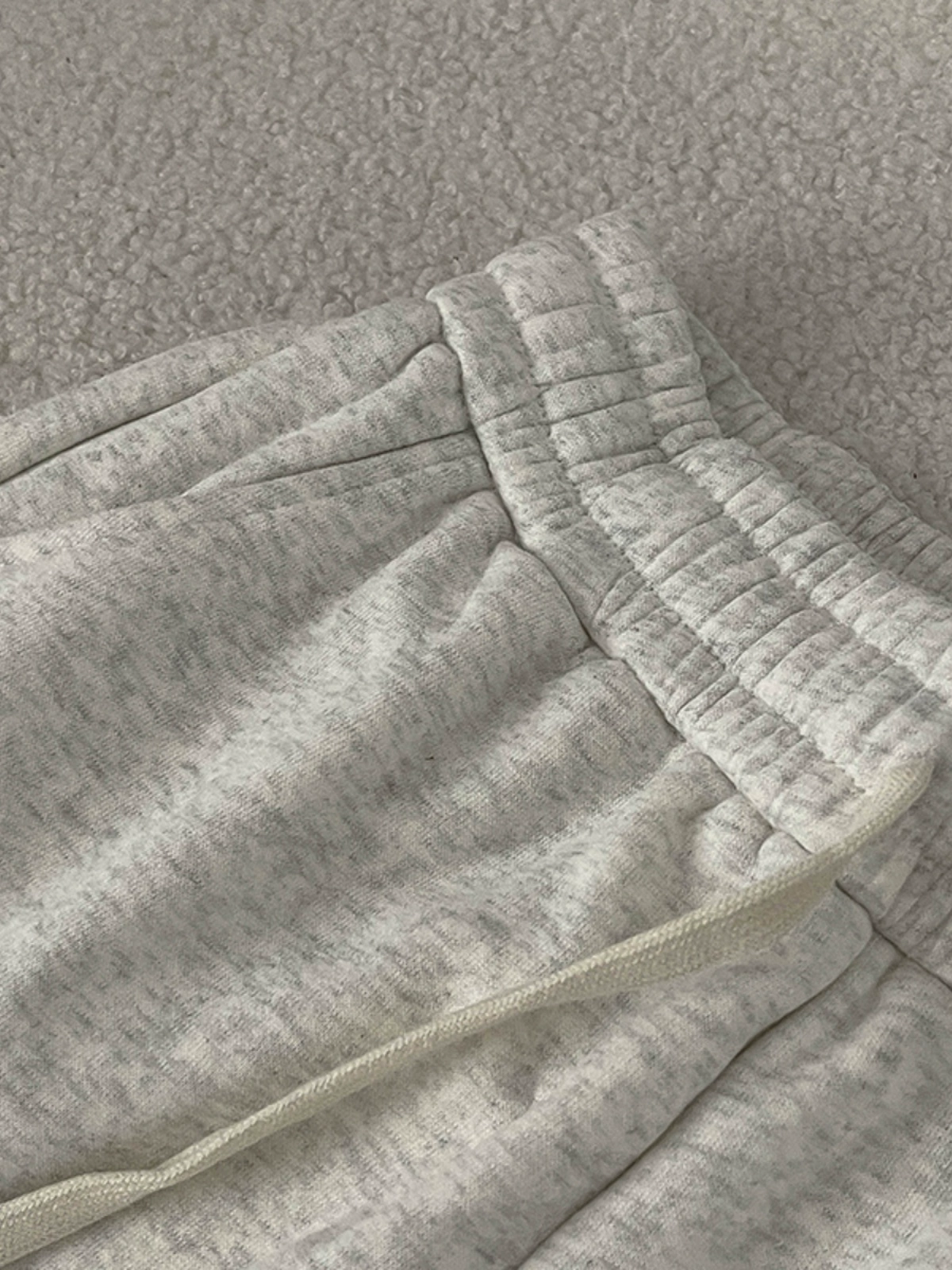 华棉加绒保暖卫裤休闲裤2024秋冬新款韩版女装高腰运动风束脚长裤 - Image 2