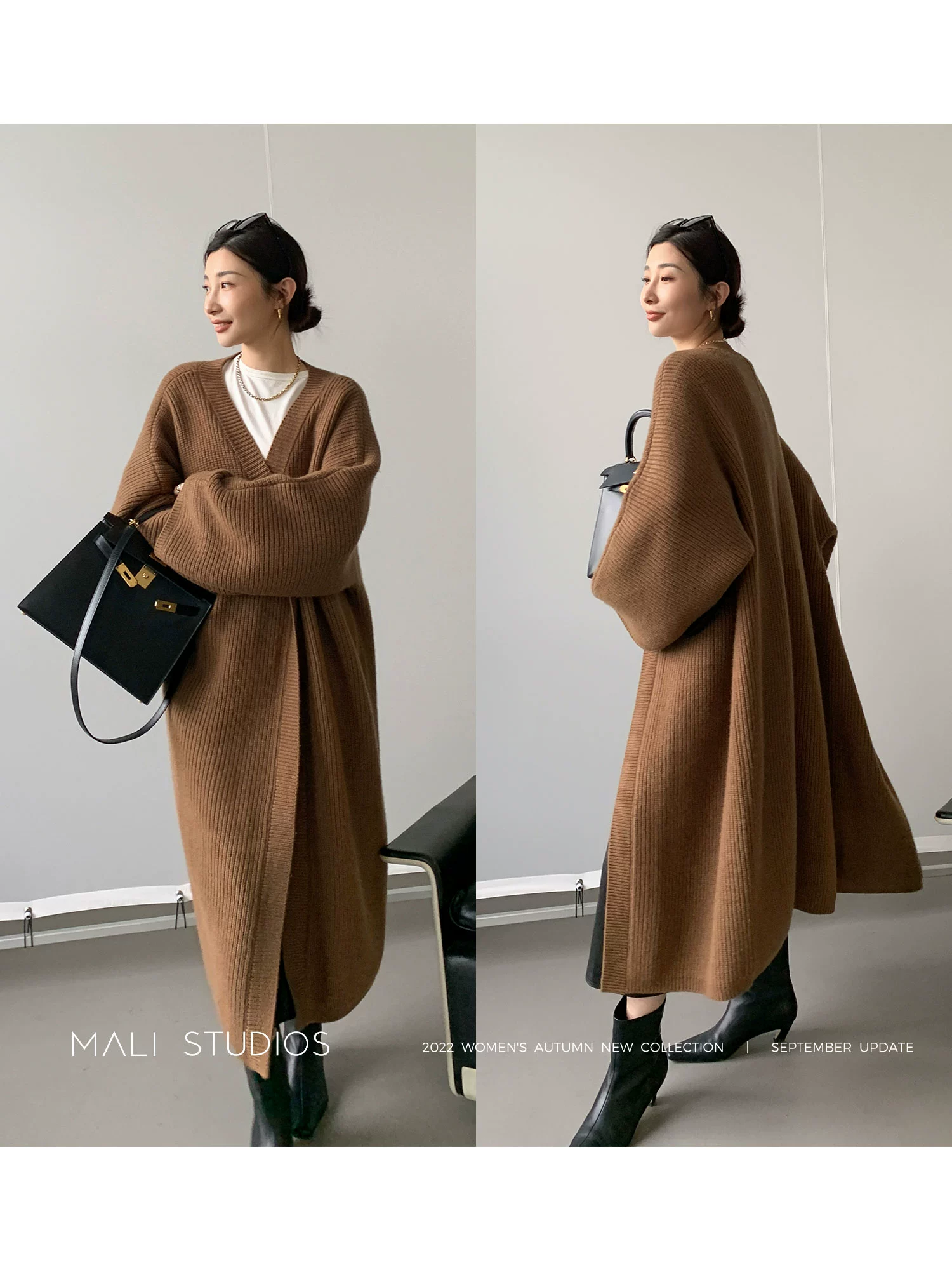 MALI|慵懒风高级时髦|牦牛绒羊毛/羊毛混纺针织三件套 - Image 5