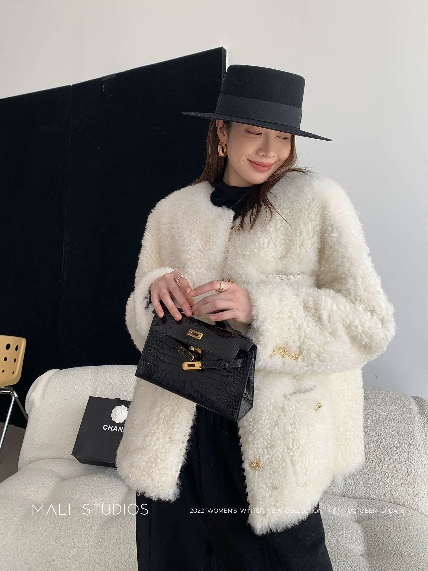 MALI|獨家定制原料 超细美丽奴皮毛一体小香皮草 - Image 3