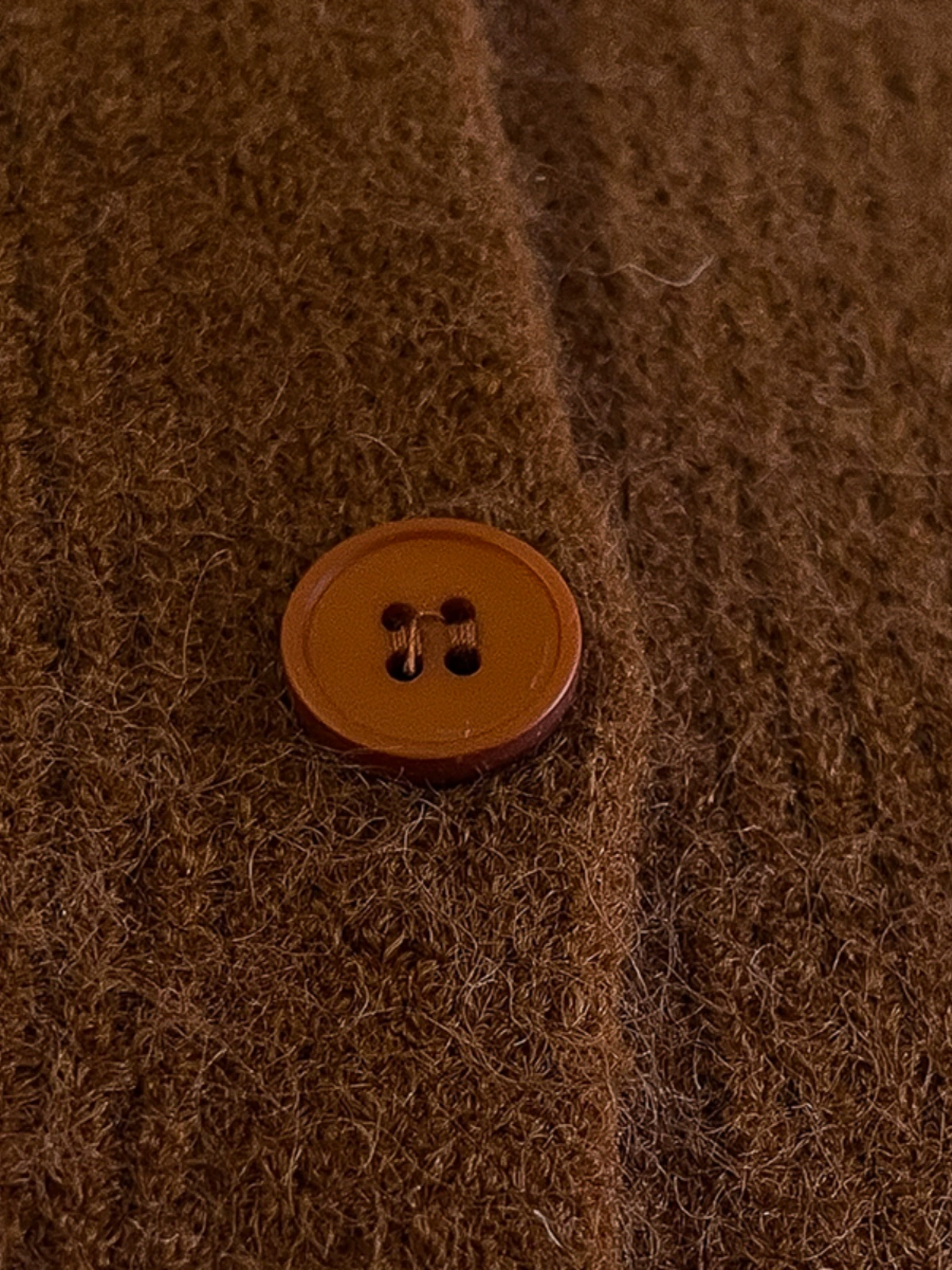 复古软糯圆领毛针织衫马甲2024秋季新款韩版女装叠穿无袖毛衣开衫 - Image 5