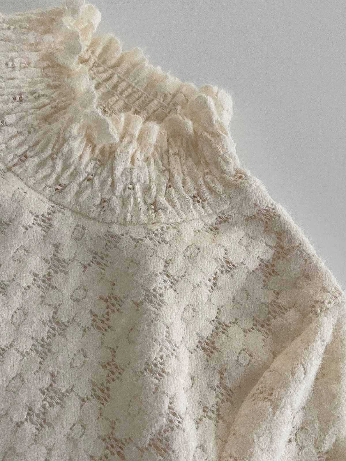 爱心纽扣紫色减龄针织衫2024秋季新款韩版女加绒磨毛立领打底衫潮 - Image 4