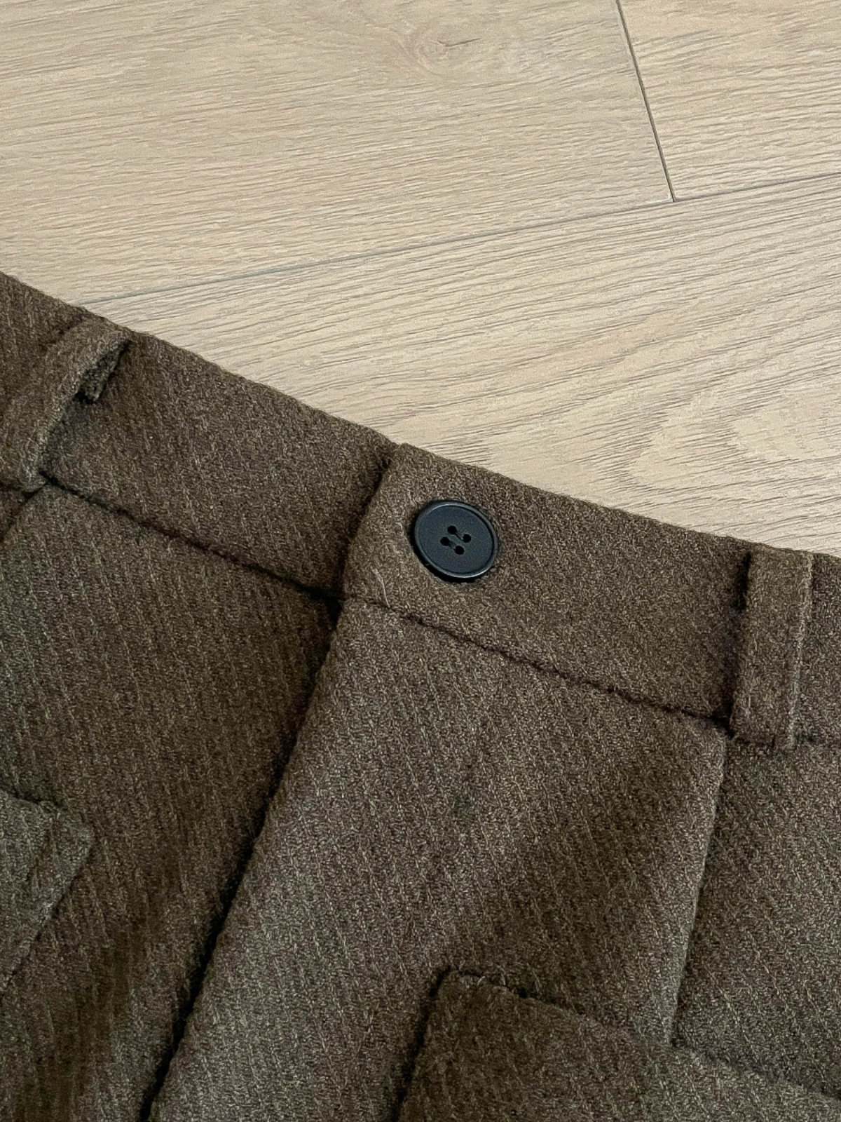 毛呢半身裙女2024秋冬中长款半裙显瘦气质复古赫本风高腰直筒裙子 - Image 2