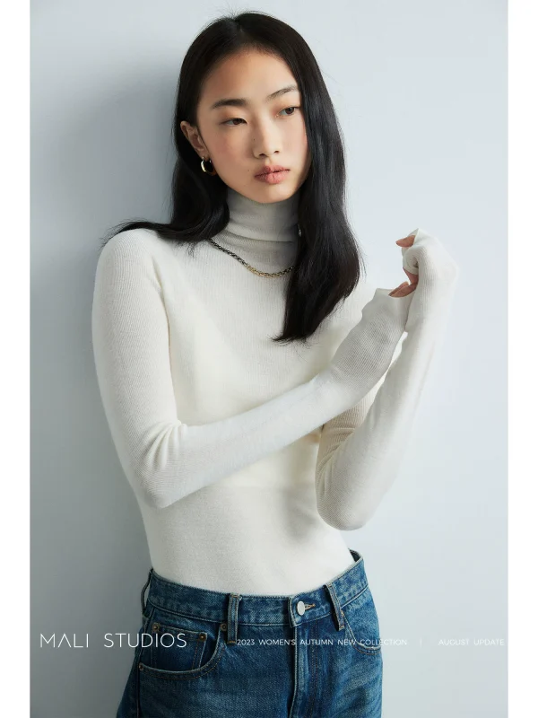 MALI｜Biella140S/120S极细羊毛日本无缝全成型多领型打底