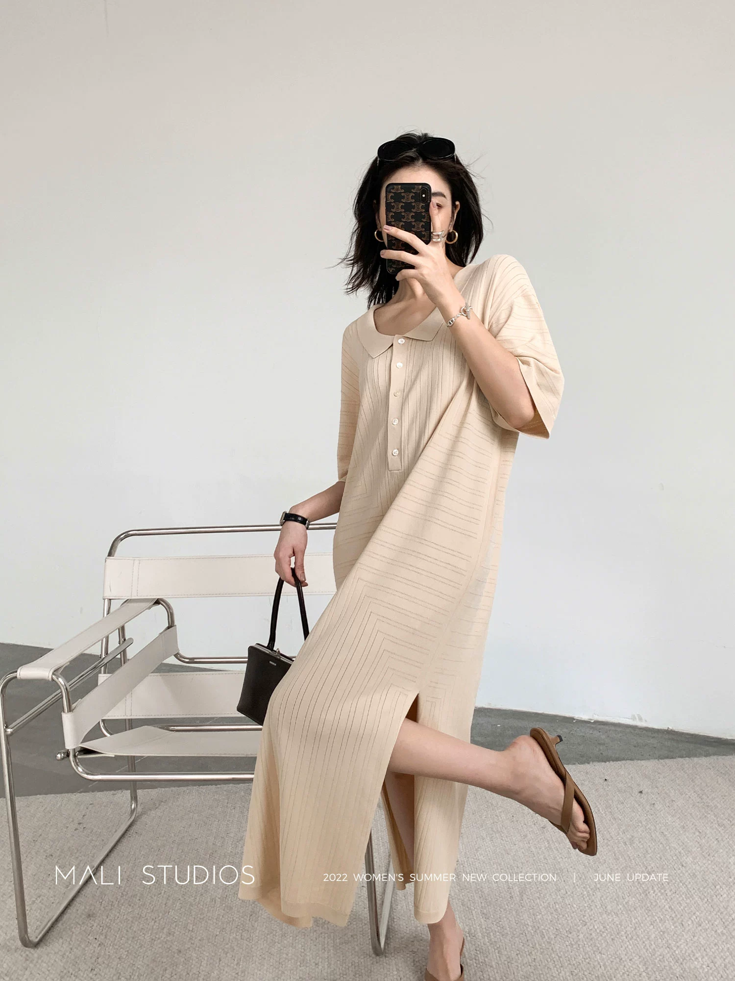 北欧风镂空|显瘦纸片人针织上衣/开衩连衣裙/冰感短裤