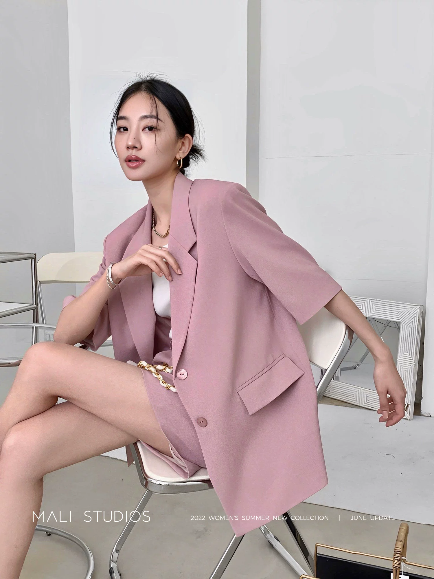 日本进口仿麻/时装感醋酸|五分袖直身廓西&经典西裤 - Image 3