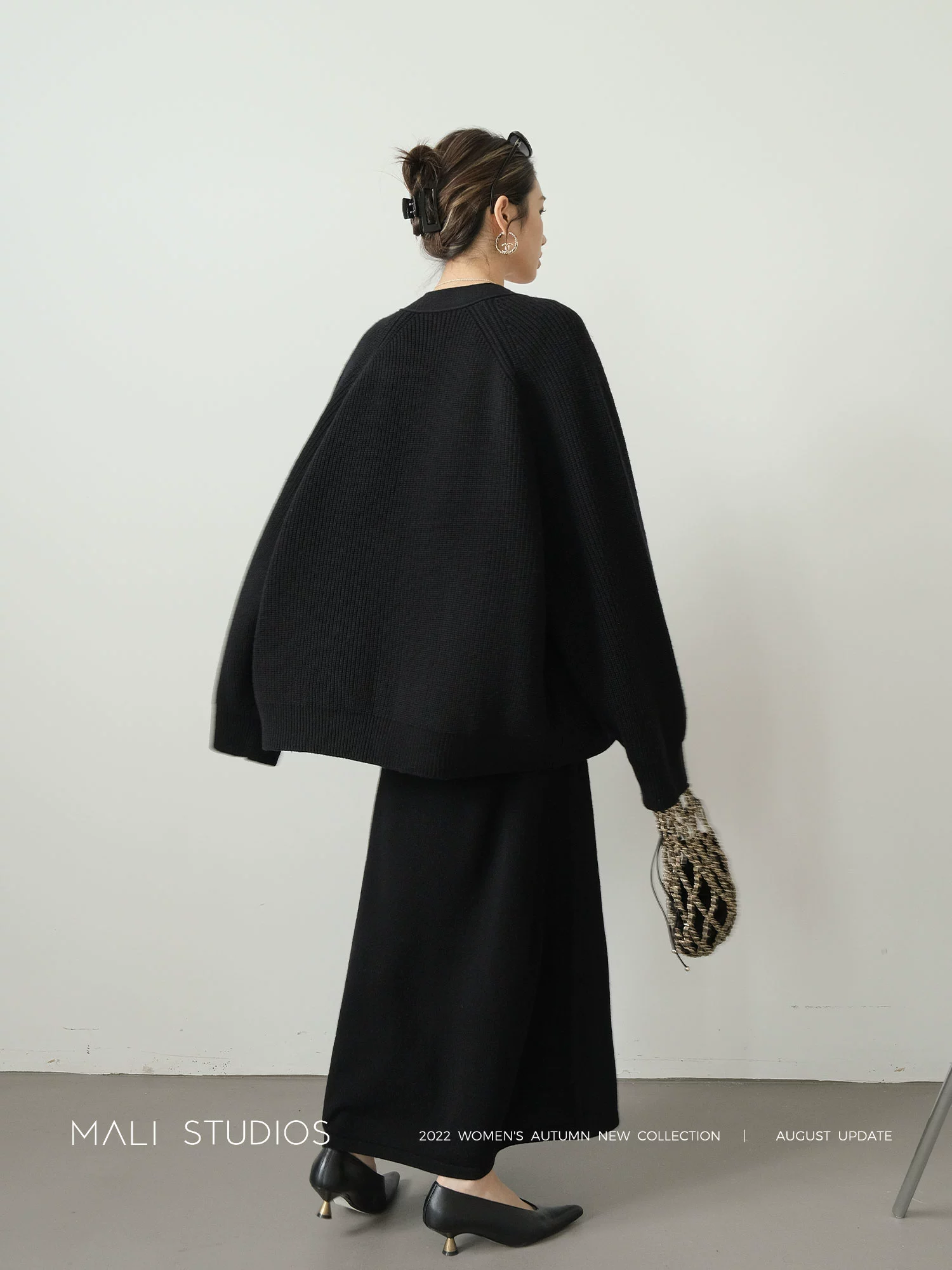 MALI|法式慵懒私服|定制可机洗粗纺羊毛套装吊带裙/开衫/阔腿裤 - Image 5