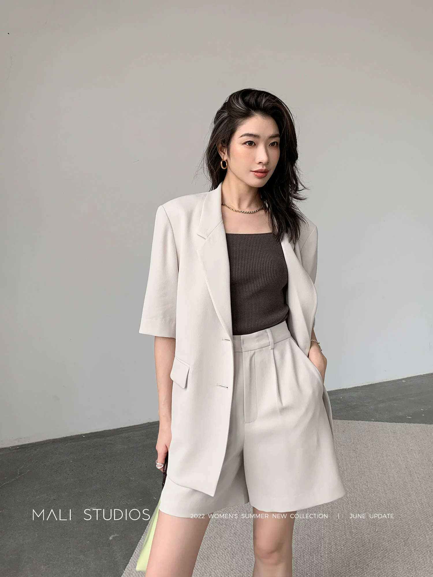 日本进口仿麻/时装感醋酸|五分袖直身廓西&经典西裤 - Image 2