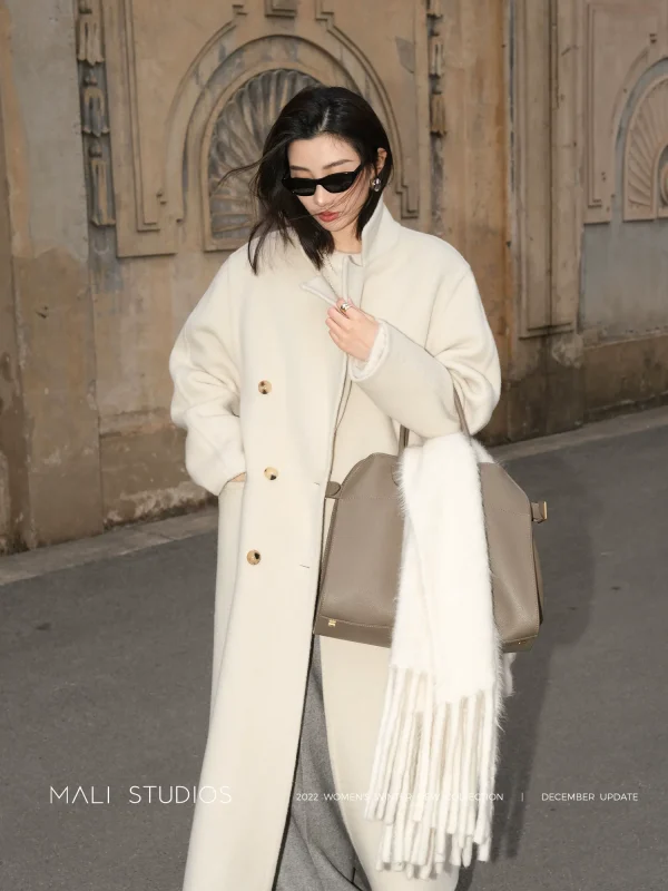 MALI|荃网研发狐狸绒双面呢_典藏级经典中古大衣