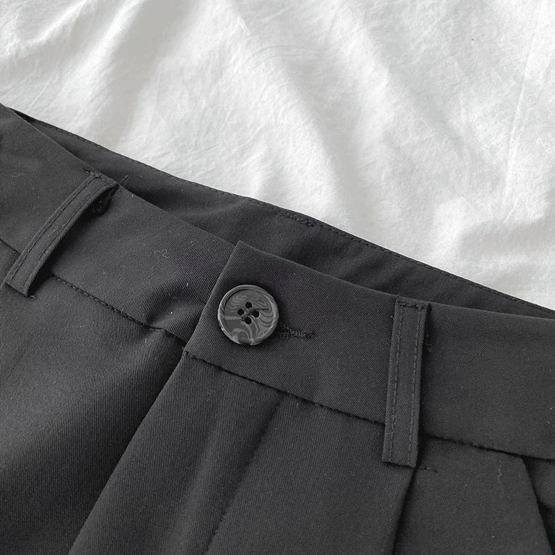 高腰垂感休闲裤潮2024年夏季新款女装韩版百搭纯色阔腿西装长裤子 - Image 2